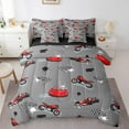 thumbnail image 1 of Erosebridal Race Car Bedding Full Size,Extreme Sports Comforter Sets with Sheets,Red Motorcycle Bedding Sets Full Size For Teens,Microfiber Bedroom Decor Reversible,7 Pieces, 1 of 6