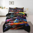 thumbnail image 1 of Erosebridal Race Car Bedding Queen Comforter Set, Speed Sports Down Comforter, Vehicle Room Decor, Ultra Soft 3pcs, 1 of 7