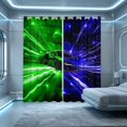 thumbnail image 1 of Erosebridal Race Car Blackout Curtains, Speed Light Window Curtains Pack of 2 (38x45 Each), Green Blue, 1 of 5