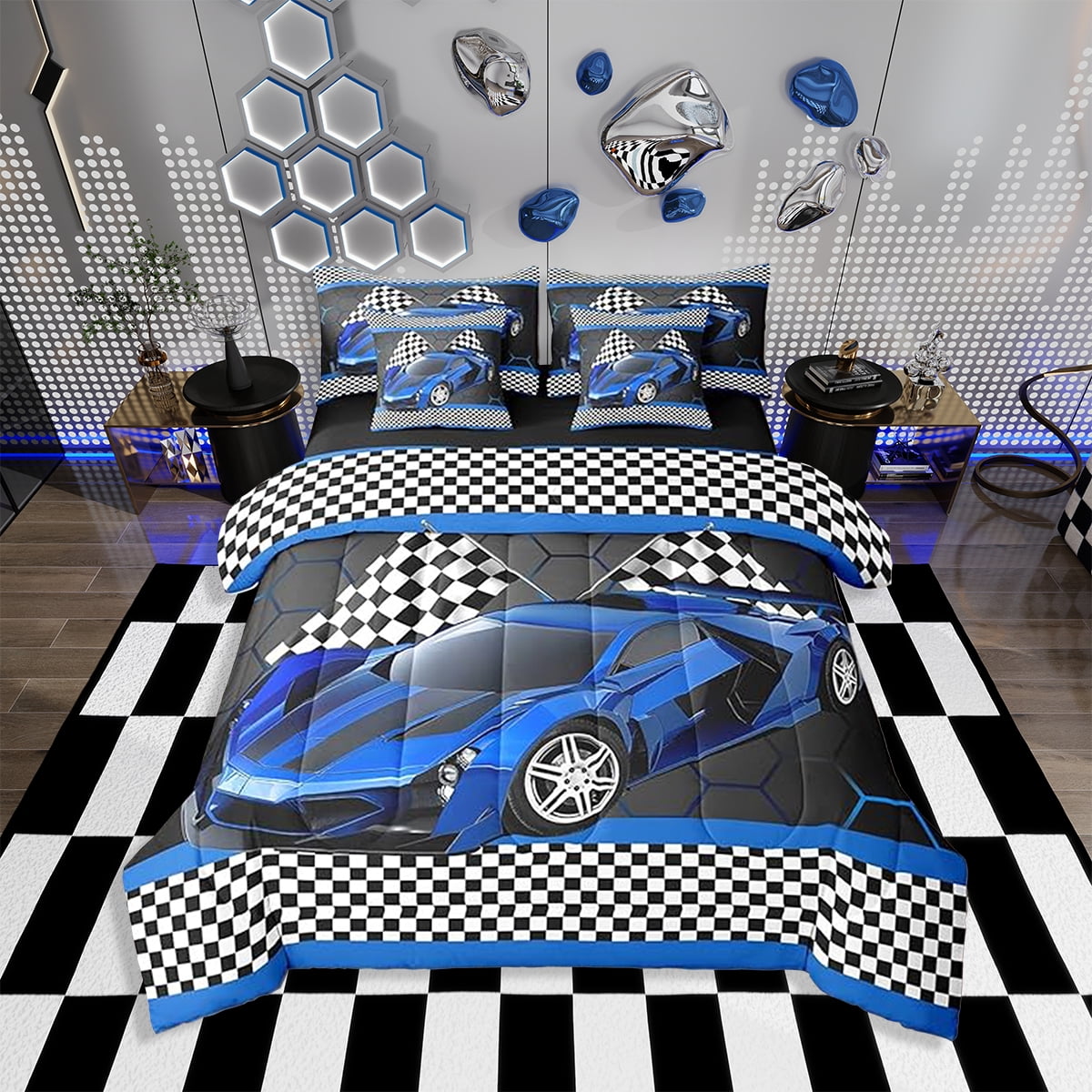 Erosebridal Race Car Twin Comforter Set With Sheets Black White erosebridal-race-car-twin-comforter-set-with-sheets-black-white