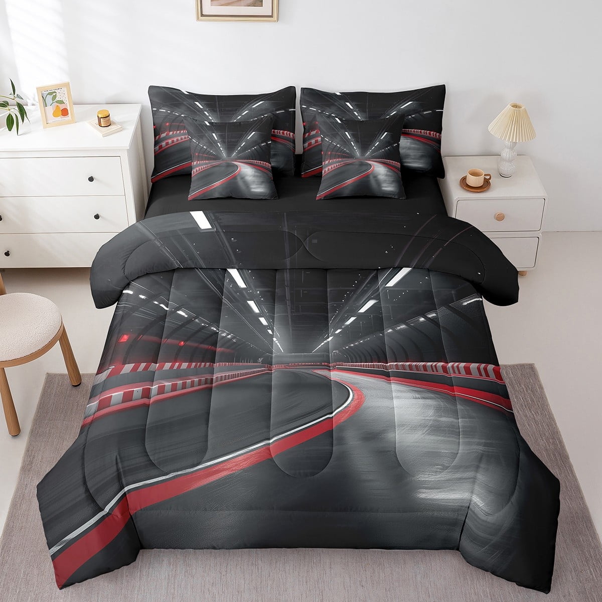 Erosebridal Racing Car Street Bed in a Bag Twin size, Extreme Sports ...