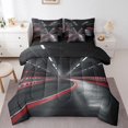 thumbnail image 1 of Erosebridal Racing Car Street Bed in a Bag Twin size, Extreme Sports Bed Set, Teenager, Reversible 7-Piece, 1 of 5