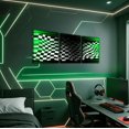 thumbnail image 1 of Erosebridal Racing Flag Paintings Wall Decor Bedroom , Extreme Sports Wall Hanging Decor Kitchen, Green, 1 of 5