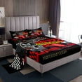 thumbnail image 1 of Erosebridal Red Car Sheet Set Twin,Extreme Sport Bedding Sets Twin Size,Geometric Buffalo Twin Sheet Sets,Breathable Automobile Room Decor,3pcs, 1 of 7