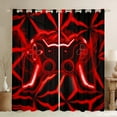 thumbnail image 1 of Erosebridal Red Gamepads Curtains Pack of 2 (52Wx63L),Video Game Curtains for Living Room,Geometric Plaid 30%-50% Blackout Curtains Set of 2 (52Wx63L),Male Bedroom Decor, 1 of 6