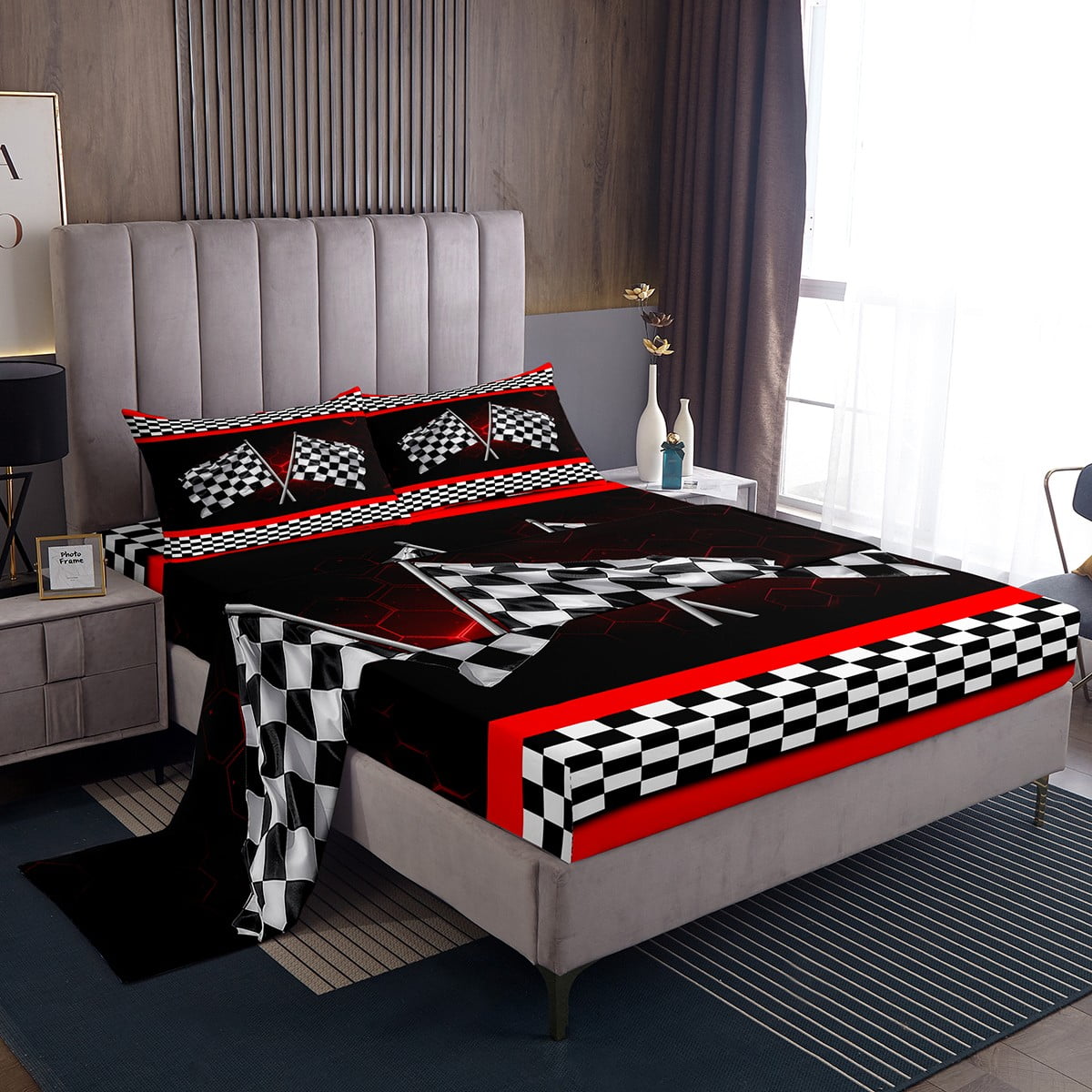 Street Stock Race Car Bedding Set Red