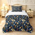 thumbnail image 1 of Erosebridal Retro Bee Twin Comforter Sets,Bohemian Flower Bedding Set,Navy White,Reversible,2pcs,1 Comforter and 1 Pillowcase, 1 of 7