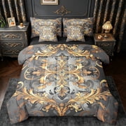 Damask Bedding Sets in Black Blue Red and More Home Comforts