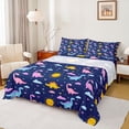 thumbnail image 1 of Erosebridal Retro Dino Pattern Full Size Sheets,Vintage Dinosaur Animals Bed Sheets For Boys Kids 4 Pieces, 1 of 6