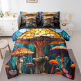 thumbnail image 1 of Erosebridal Retro Mushroom Bed in a Bag Full size, Nature Jungle Bed Set, Mandala Botanical Decor, Reversible 7pcs, 1 of 5