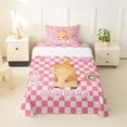 thumbnail image 1 of Erosebridal Rodent Animal Capybara Twin Sheet Sets,Pink Cute Axolotl Bedding For Girls Kids,Dreamy Princess Style 3pcs, 1 of 6