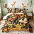 thumbnail image 1 of Erosebridal Rooster Quilt Full for Boys Girls, Sunflower Garden Full Bedspread Sets, 3pcs 1 Coverlet and 2 Pillowcases, 1 of 7