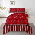 thumbnail image 1 of Erosebridal Rugby City Bedding King Comforter Set,Sports Theme Down Comforter,Atlanta Bedding Sets King with Comforter For Teens,Ultra Soft Bedroom Decor Reversible,3 Pieces, 1 of 8