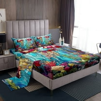 Erosebridal Rugby Full Sheet Sets for Teens, American Football City Bedding Full Size, Sports Player Decor