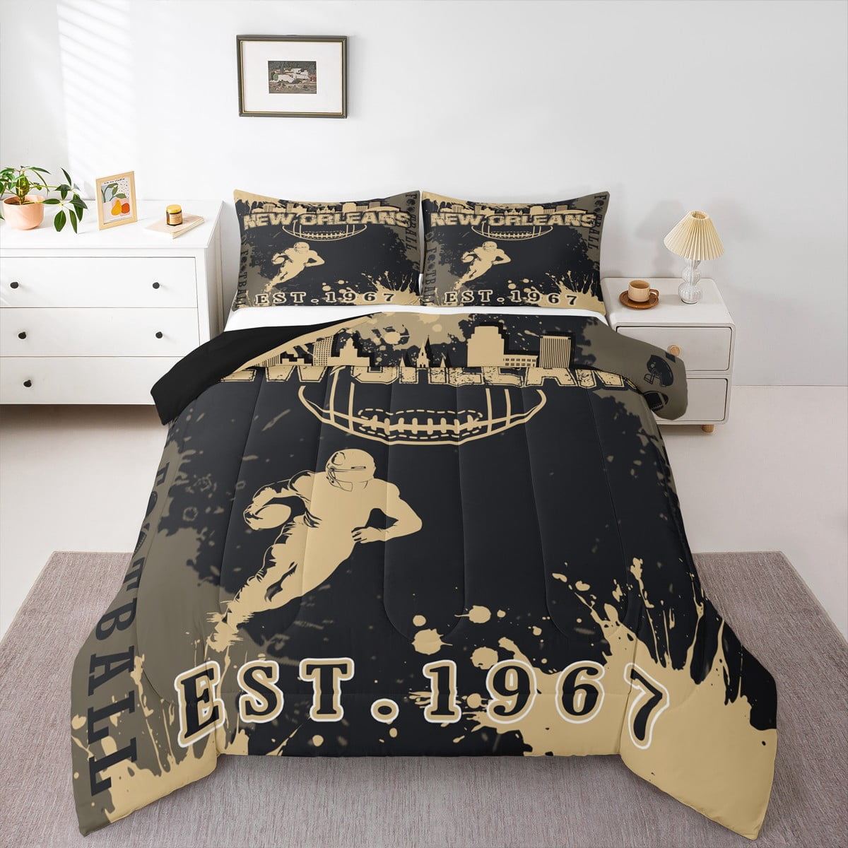 Demolition Derby Bedding Set Carolina Blue