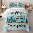 thumbnail image 1 of Erosebridal Rustic Camping Pattern Twin Quilt Set,Adventure Camper Tent Twin Coverlet Set For Boys,2 Pieces, 1 of 7