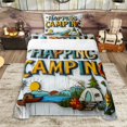 thumbnail image 1 of Erosebridal Rustic Cottage Twin Sheet Sets 3pcs for Kids Boys Girls,Happy Camping Bedding for Teens,Ultra Soft Home Decor, 1 of 5