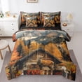 thumbnail image 1 of Erosebridal Rustic Deer Bedding Sets Twin Size, Reindeer Elk Comforter Sets with Sheets, Farmhouse Reversible Bed Set, Super Cozy Room Decorative, 7 Pieces, 1 of 4