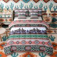 thumbnail image 1 of Erosebridal Rustic Farmhouse Aztec Bedding Comforter Set, Western Cowboy Full Bedding Set, Pink Purple Black, Gray Reversible 7pcs, 1 of 6