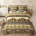 thumbnail image 1 of Erosebridal Rustic Farmhouse Aztec Twin Bedding Sets, Western Cowboy Bedding Comforter Set, Brown Black, Gray Reversible 7-Piece, 1 of 6