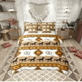 thumbnail image 1 of Erosebridal Rustic Farmhouse Horse Bedding Sets Queen Size, Brown Aztec Comforter Sets with Sheets, Lodge Cabin Bedroom Decor, Reversible 7 Pieces, 1 of 4