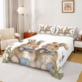 thumbnail image 1 of Erosebridal Rustic Farmhouse Rabbit Queen Sheet Sets,Multicolor Easter Eggs Wild Butterfly Kids Bed Set 4 Pieces, 1 of 6