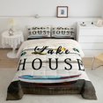 thumbnail image 1 of Erosebridal Rustic Lake House Comforter Sets Twin Size, Vintage Farmhouse Lodge Cabin Comforters & Duvets, Cozy 2pcs, 1 of 7