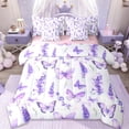 thumbnail image 1 of Erosebridal Rustic Plant Lavender 7pcs Bedding Comforter Set,Wild Animal Butterfly Queen Bedding Sets For Men Women,Reversible, 1 of 7