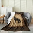 thumbnail image 1 of Erosebridal Rustic Wolf Throw Blanket 30x40 inch,Farmhouse Wolf Fleece Blanket,Hunting Wolf Bed Blanket,Safari Animal Flannel Blanket, 1 of 5