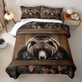 thumbnail image 1 of Erosebridal Safari Animal Bear Twin Quilt Set,Leaf Camo Wood Twin Coverlet Set For Boys,2pcs, 1 of 7