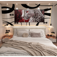 thumbnail image 1 of Erosebridal Safari Cheetah Canvas Wall Art Living Room, Leopard Print Framed Wall Art Set of 3, Red Rose Floral Wall Decor for Bedroom, Luxurious Bedroom Decor, 1 of 6