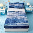 thumbnail image 1 of Erosebridal Scenic Nature Zipper Twin Comforter Sets with Fitted Sheet and 2 Pillowcases,Snow Mountain Zipper Bedding Set For Boys,Reversible,4pcs, 1 of 7