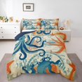 thumbnail image 1 of Erosebridal Sea Octopus Comforter Sets King Size, Coastal Starfish Comforters & Duvets, Ocean Animal Room Decor, Breathable, 1 of 7