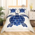 thumbnail image 1 of Erosebridal Sea Turtle Duvet Cover King Size Reptile Tortoise Bedding Set Ocean Coastal Animal Comforter Cover Set Nautical Beach Bedspread Cover,(No Comforter), 1 of 6