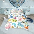 thumbnail image 1 of Erosebridal Sea Turtle Jellyfish Bedding Sets Twin Size,Animal Dolphin Comforter Sets with Sheets,Ocean Widlife Bed in a Bag Twin size,Breathable Teen Bedroom Decor,Reversible,7-Piece, 1 of 6