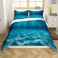 thumbnail image 1 of Erosebridal Shallow Sea Duvet Cover Full, Ocean Water Bedding Sets Full Size, Blue Home Decoration, Reversible 3pcs (No Comforter), 1 of 7