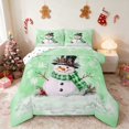 thumbnail image 1 of Manfei Snow Queen Comforter Set Holiday Comforter Sets Queen, Purple Gold 3pcs 1 Comforter and 2 Pillowcases, Polka Dots, 1 of 6