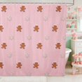 thumbnail image 1 of Erosebridal Snowflake Waterproof Shower Curtain 72Wx78L Snow Bath Curtain, 1 of 5