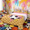 thumbnail image 1 of Erosebridal Soccer Ball Full Size Sheets, Cute Sport Bed Sheets for Girls and Boys, 4-Piece, 1 Flat Sheet, 1 Fitted Sheet and 2 Pillowcases, 1 of 6