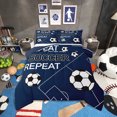 thumbnail image 1 of Erosebridal Soccer Comforter Set Full Size Football Bedding Set Navy Blue Comforter Sports Games Theme Quilt Set, 1 of 7