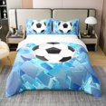 thumbnail image 1 of Erosebridal Soccer Football 100% Cotton Duvet Cover Twin Size,Geometry Gradient Bedding Sets Twin Size,Sports Theme Decor,Reversible,Breathable,2pcs(No Comforter), 1 of 6
