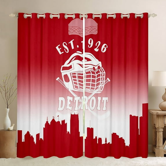 Erosebridal Soccer Lover Curtains and Drapes (38x54), American Football 30%-50% Blackout Curtains for Bedroom, Eat Sleep Curtains for Living Room, Window Curtains Bedroom Decoration