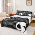 thumbnail image 1 of Erosebridal Soccer Sport Games Kids Full Size Sheets,Football Lovers Bed Sheets For Boys Teens 4 Pieces, 1 of 6