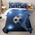 thumbnail image 1 of Erosebridal Soccer Sport Quilt King,Football Ball King Coverlet Set For Boys,3 Pieces, 1 of 7