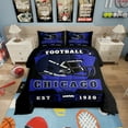 thumbnail image 1 of Erosebridal Soccer Sports Bedding Sets with Comforter , Black Navy 2pcs, Super Cozy, Chicago, 1 of 6