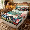 thumbnail image 1 of Erosebridal Soft Floral Racing Horse Print Zipper Twin Comforter Sets with Fitted Sheet and 2 Pillowcases,Garden Rose Track Accent Zipper Bedding Set,Teal Crimson,4-Piece,Black Reversible, 1 of 6