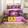thumbnail image 1 of Erosebridal Softball Duvet Cover , Sports Theme Bedding, Purple, Reversible 2pcs, (No Comforter), 1 of 6