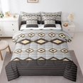 thumbnail image 1 of Erosebridal Southwestern Bedding Set Geometric Comforter Set With Sheets7 piece Tribal Bed in a Bag Queen Size American Design Brown Bed Set with Comforter,Sheets,Pillowcases, 1 of 5