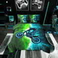thumbnail image 1 of Erosebridal Speed Dirt Bike Bedding Twin Size 7pcs , Lightning Comforter Sets with Sheets, Super Cozy, 1 of 5