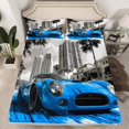 thumbnail image 1 of Erosebridal Speed Race Car Fitted Sheet Full, Sports Car Bedding Set Full Size, Splash Decor 3-Piece（No Top Sheet）, 1 of 6
